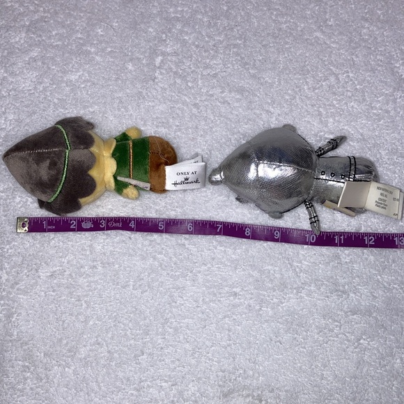 Hallmark itty bitty wizard of oz scarecrow and tin man mini plush - Picture 3 of 6
